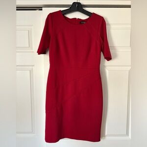 Dark red Ellen Tracy sheath dress